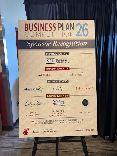 Business Plan Competition Sponsor Sign