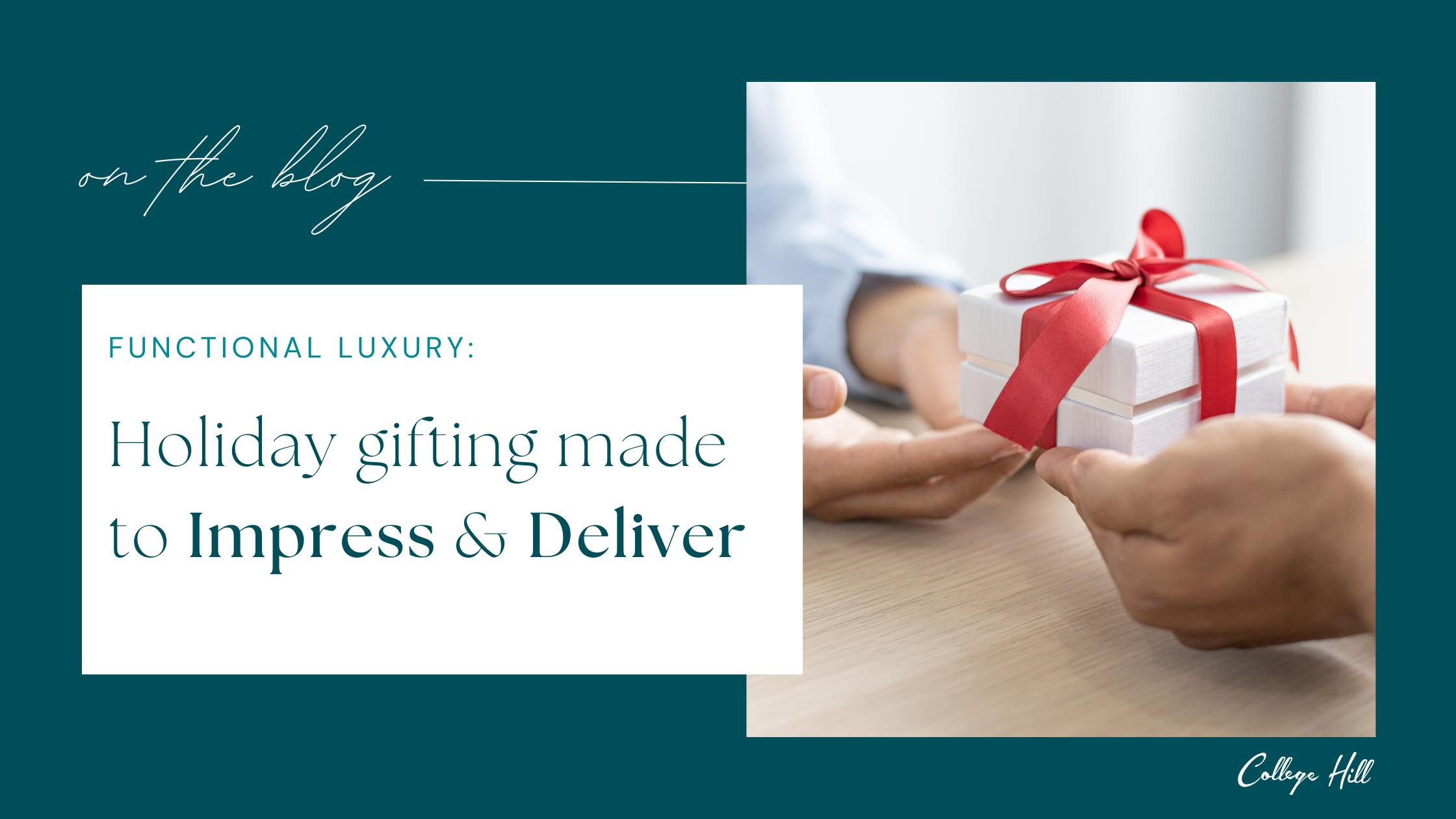 Functional Luxury : Holiday Gifting Ideas That Impress and Deliver