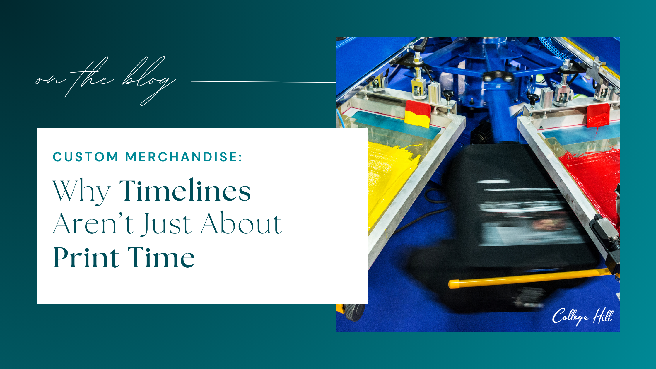 Why Custom Merch Timelines Aren't Just About Print Time