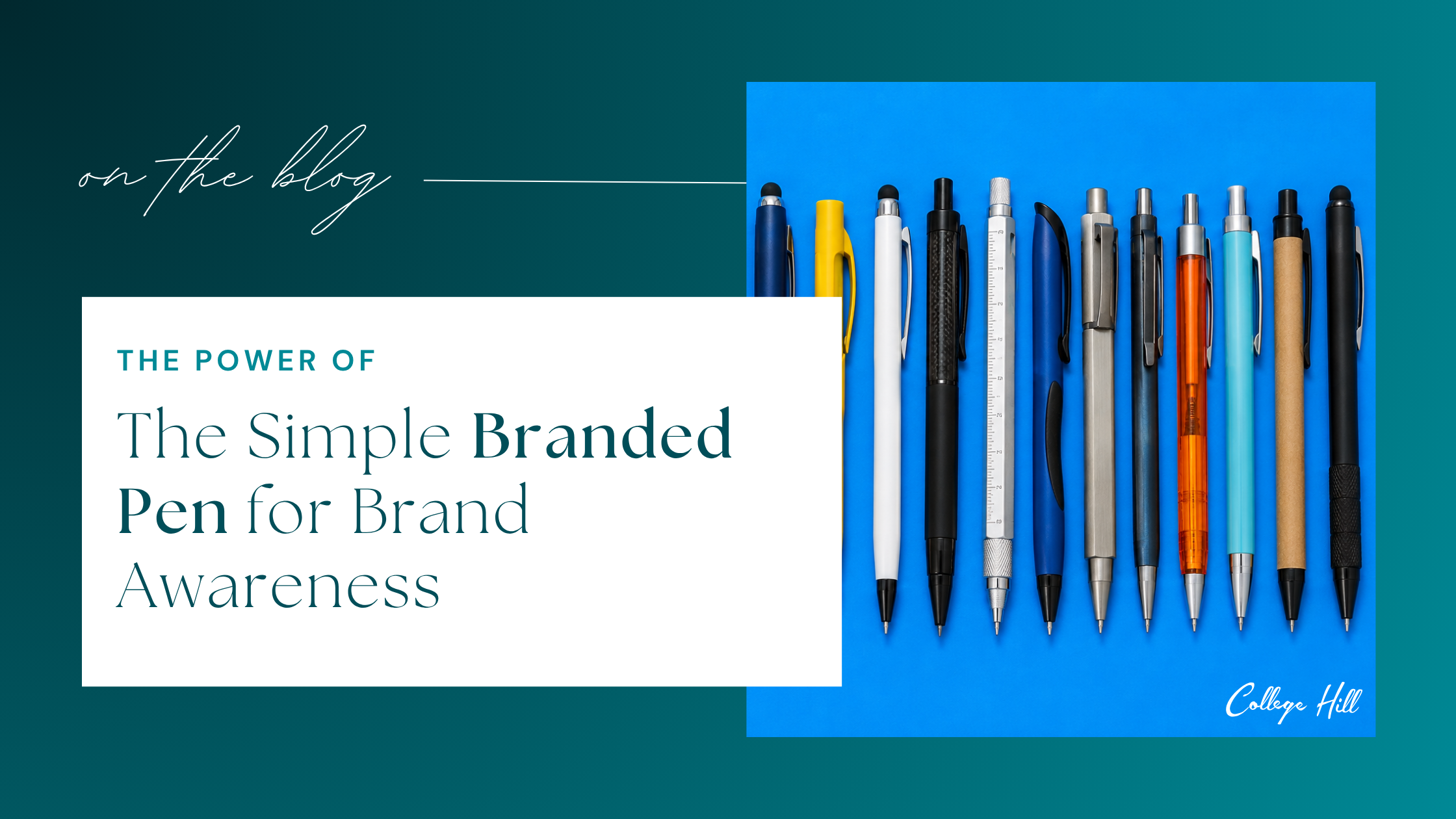 The Power of Branded Pens for Brand Awareness and Marketing Reach