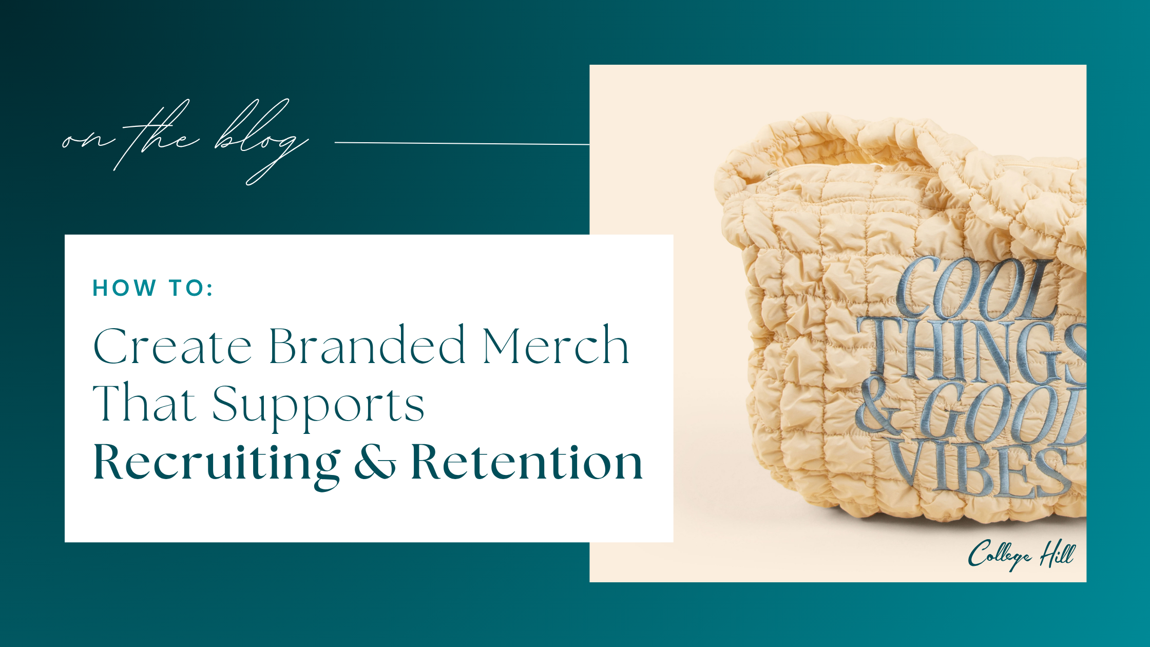 How Branded Merchandise Boosts Recruiting, Retention & Company Culture